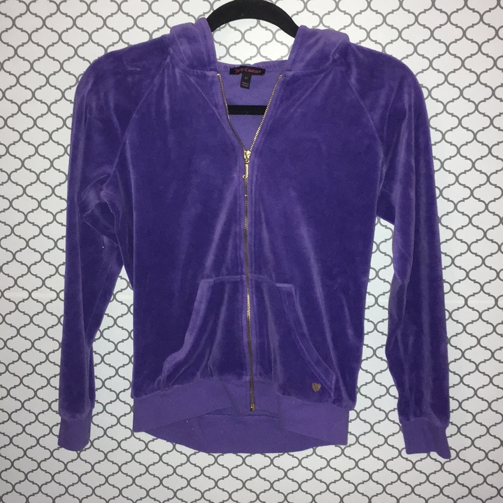 Juicy Couture Purple Velour Hoodie
